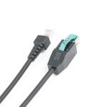 3m 12V PVC Custom USB Cables USB To Rj45 Black Straight Type