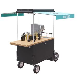 China Solid Wood Table 220V 4500W 300KG Beverage Vending Cart factory