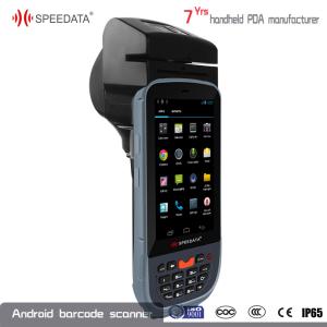 Bluetooth GPS WIFI Android Fingerprint Scanner , Micro Sd Terminal Printer
