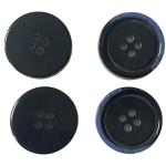 Sewing Plastic Diy Resin Buttons With Faux Horn Half Blue Rim Chalk Back In 32L
