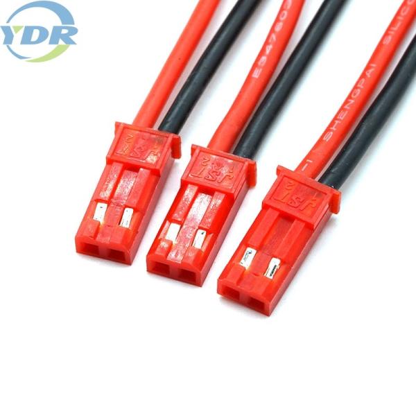JST SYP 2.5mm Connector Wiring Harness 2 Pin Red Black Housing