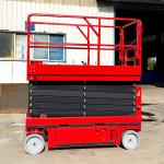 2300 kg Weight Outdoor Application Aerail Work Platform Electric Tracked Scissor