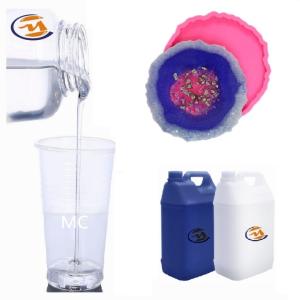 China High Hardness High Gloss Crystal Clear Epoxy Resin For Casting DIY Coasters factory
