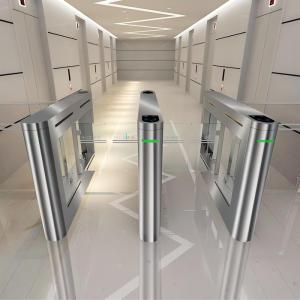 China 304 Stainless Automated Gate Systems Glass Turnstile Doors with Ticket Turnstiles factory