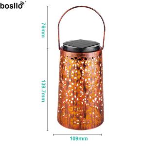 China OEM Decorative Outdoor Solar Lights 1.2V 1600MAH Solar Wrought Iron Lamp factory