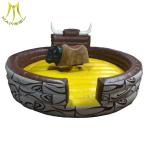 Hansel indoor playground amusement park electronic fiberglass toy rides