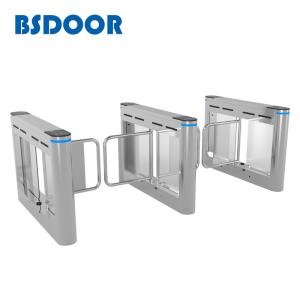 China Finger Print Swing Arm Turnstile Time Attendance Entrance Access Control System Ic/Id Card Reader factory