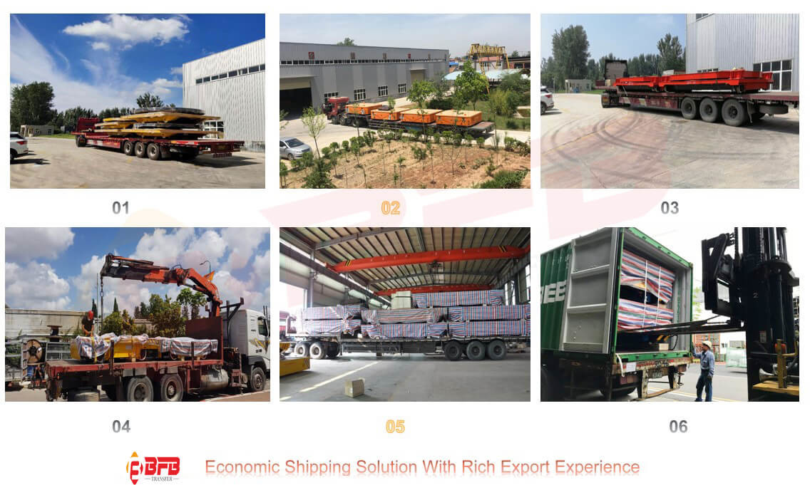 65 Ton Capacity Solid Wheels Transport Platform For A Copper Melting Process Hold High Temperatures