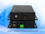 1CH balanced audio over fiber extenders with Phoenix connectors for remote