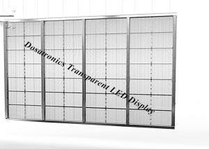 China HD Waterproof SMD 3 In 1 IP54 Transparent LED Display Outdoor Full Color LED Signs factory