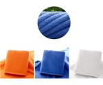Hot sale 21S cotton+polyester blend plain terry bath towel for wholesale,
