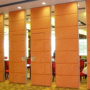 China Movable Wooden Soundproof Sliding Folding Partition Walls for Hotel 2 Meter Height factory