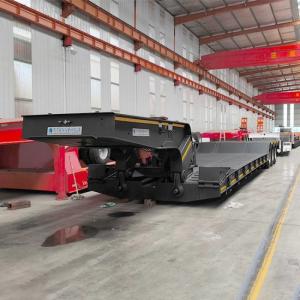 China TITAN Detachable Gooseneck Lowboy Trailer for Sale factory