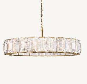 China American High-End Crystal Chandelier Harlow Crystal Round Chandelier 60'' factory