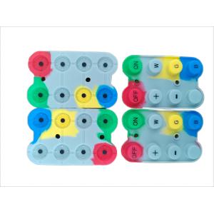 Customized Shape Silicone Buttons For Electronic Devices With Conductive Button Switches And Silicone Rubber Buttons