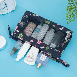 China See Through Mesh Makeup Travel Pouch With Zipper factory