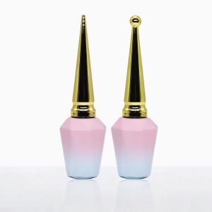 China 10ml 15ml Metallic Caps Fingernail Polish Bottles Containers factory