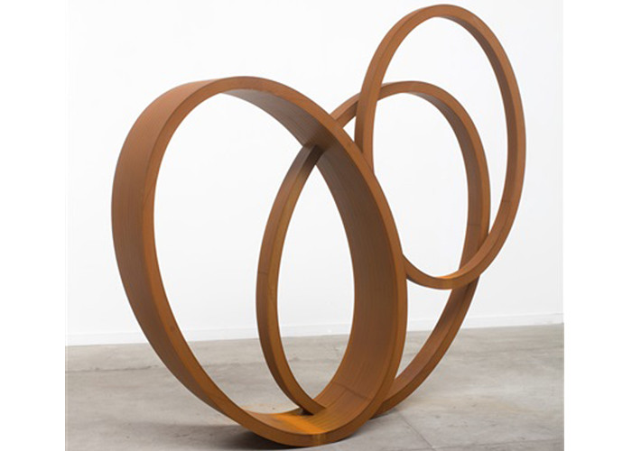 Large Art Craft Modern Ribbon Corten Steel Garden Sculpture Contemporary Metal Sculpture