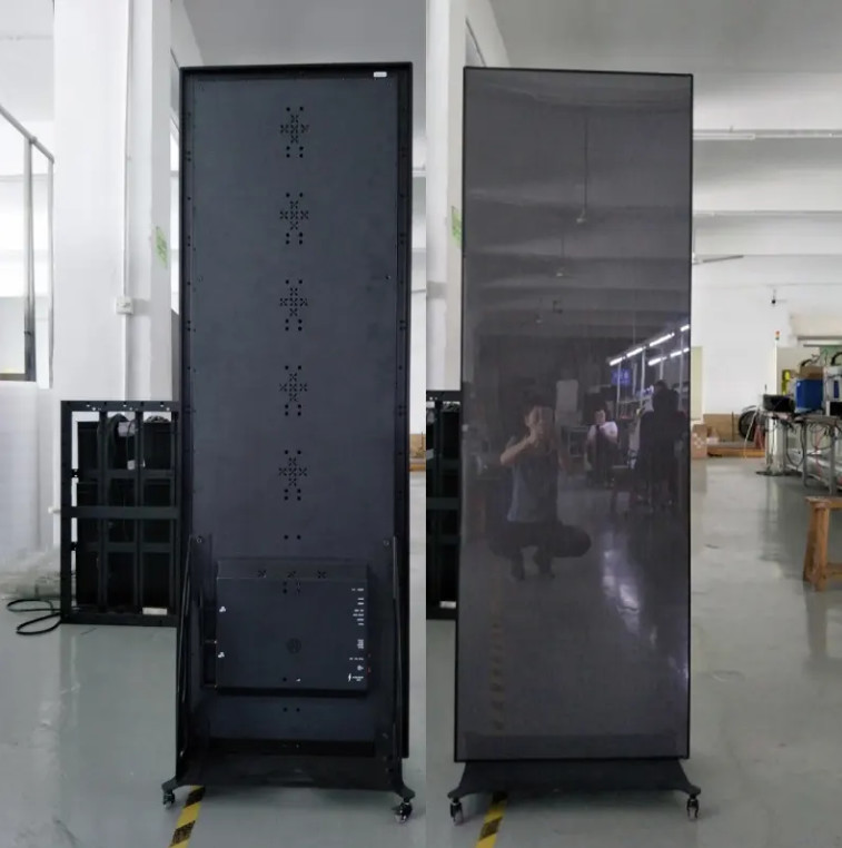 1920x640x33mm HD Commercial LED Display Screen Poster Floor Standing For Advertising Outdoor