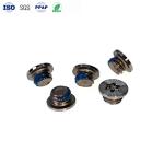 CD Pattern Miniature Screws Stainless Steel Plum Anti-Demolition Slot Nylok