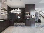 Luxe Espresso Wood Grain Stainless Steel Cabinets For Timeless Kitchen Elegance