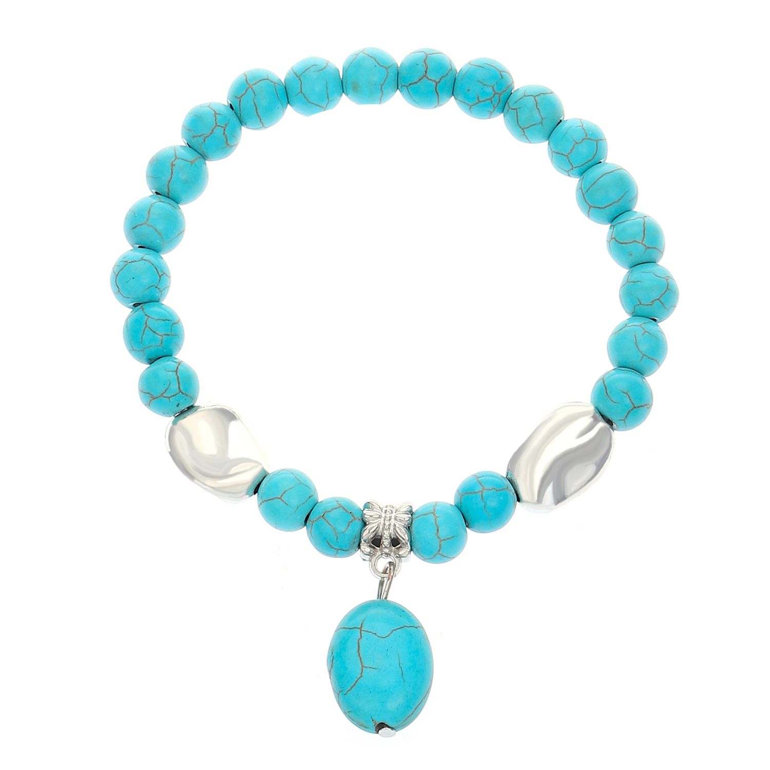 Bohemian Turquoise Beaded Bracelet Ethnic Cross Starfish Turtle Bracelet European And American Turquoise Bracelet
