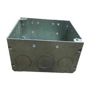 Thickness 1.60mm Square Box Extension Ring With Knockouts Fixing Screw