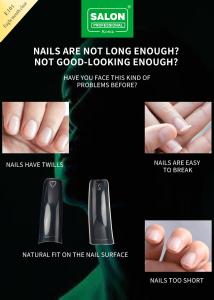 China Professional Nail Full Cover Clear ABS Eagle Mouth Clear In 12 Sizes For DIY Manicures Salon factory