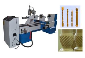 China KC1530-S Stair case CNC wood turning lathe for sale with router head factory