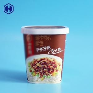 China 89MM Instant Rice IML Cup Square Lid With Logo Printing factory