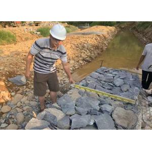 China Galvanized 2x1x1m Gabion Wire Mesh Box 80x100mm Hexagonal on sale