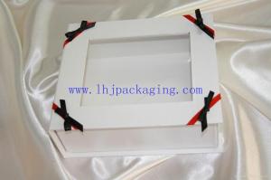 China display folding paper box with pvc window factory