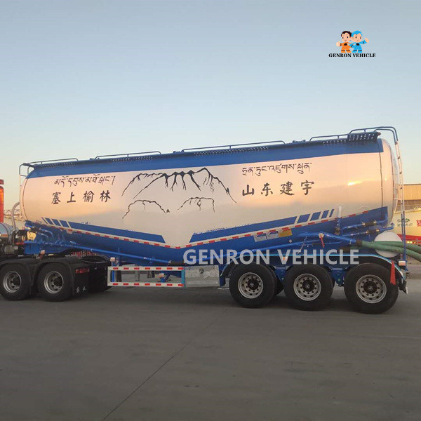 China 45CBM 50 Tons V Shape 3 Axles Semi Tanker Trailer factory