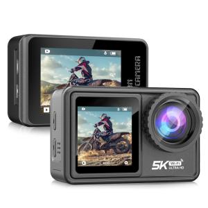 China 5k 30fps 1080p Wifi Waterproof EIS Outdoor HD Action Camera Dual Screen factory
