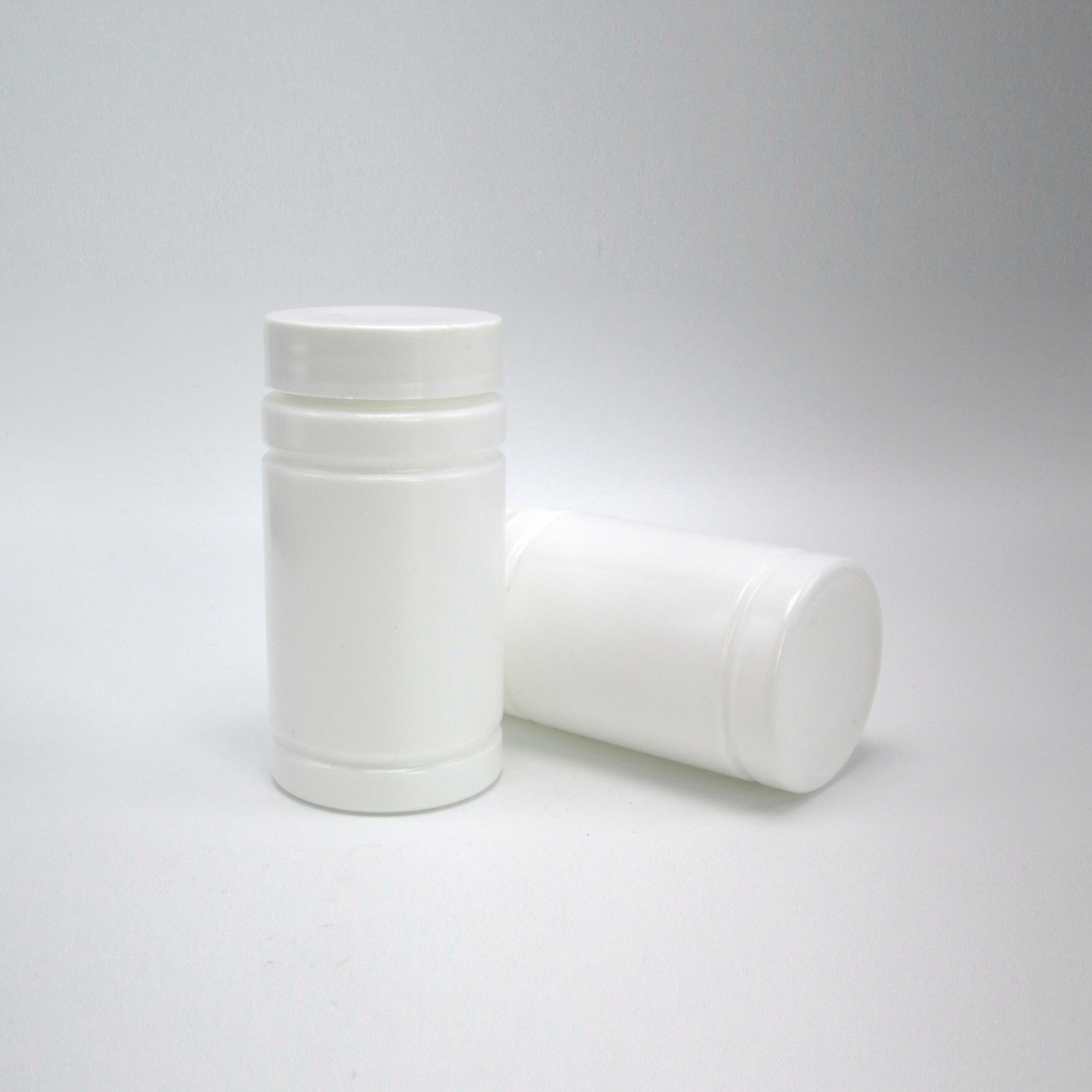 Child Proof Cap 80ML PE Plastic Bottle for Tablet Screw Cap Sealing Type Free Samples