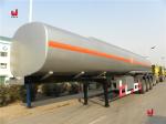 Heavy 3 Axles Crude Oil Tanker Trailers 60000L Oil Tanker Truck