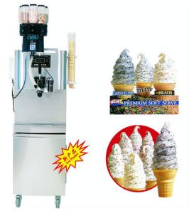 China BQL-QQ8 Commercial Rainbow Ice Cream Machine With CE / ROHS 2.2KW factory