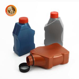 China PE Engine Oil Bottle 1000ml Screw CAP Empty Motor Oil Container factory