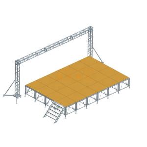China 750kgs/M2 Outdoor Portable Stage Platform For DJ Concert factory