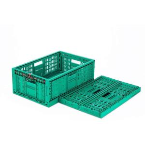 Foldable Mesh Plastic Box Customized Vented Crate for Fruits and Vegetables in