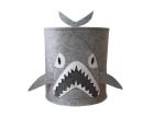 Washable 14"X14"X14" 3mm Shark Felt Baskets With Carry Handles