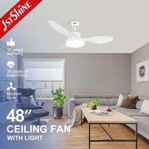 China 18 Watt LED Light Plastic Ceiling Fan Silent With Remote Control factory