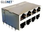 GLGNET 2X4 10G RJ45 Connector 8 Ports Light Pipes CAT6 Cable For 5G Network