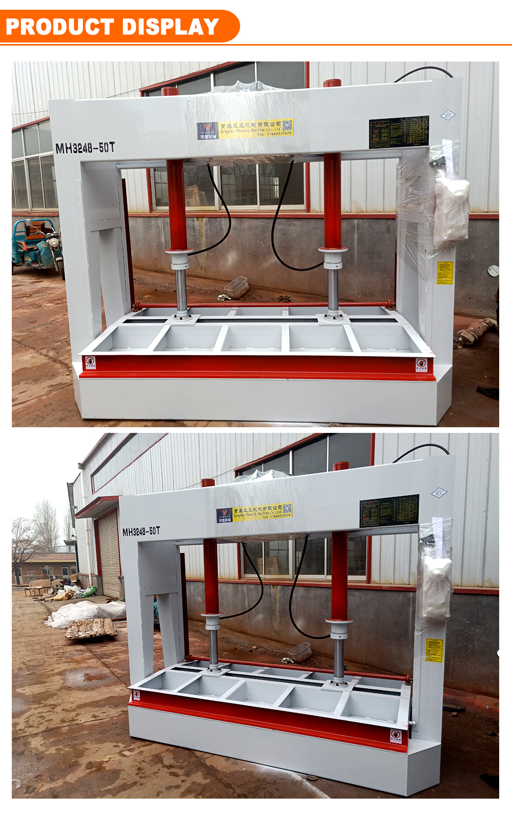Cold Press Oil Machine with 50 kN Return Force Wood Press Hydraulic Press Machine