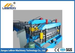 China Steel metal profiles roll forming machine adopts new station to increase the solidity of machine factory