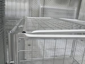 China 4mm Hot Dipped Galvanized Rubbish Cage Metal Garbage Cage Tube 32mm*1.5mm factory