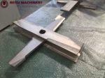 Integrally Cast Design Plastic Machine Parts PVC / PE / PP Mixer Blade