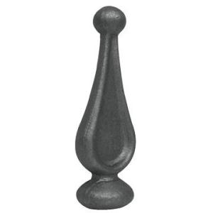 China Anti Rust Oil Surface Ornamental Iron Parts Spear Wrought Point Iron Railing Parts factory