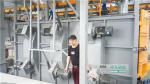 Sa3.0 Hanging Chain Catenary Shot Blasting Machine For Gas Pipe Polishing