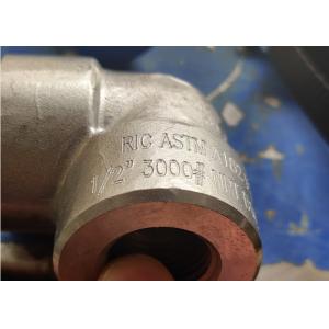 China ASTM A182 F53 Forged Elbow 90deg NPT 3000# 1/2'' To 4'' ASME B16.11 on sale